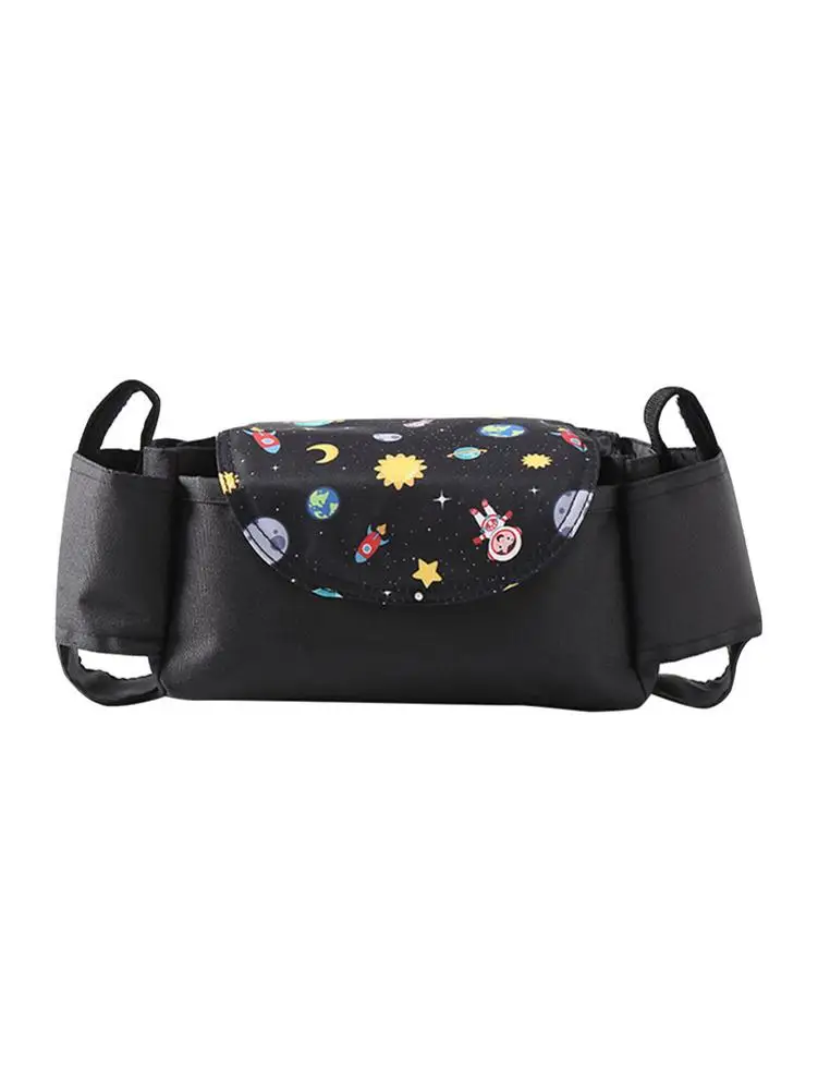 

Baby Stroller Organizer With Cup Holder And Phone Holders Universal Stroller Hanging Bag For Most Strollers To Store