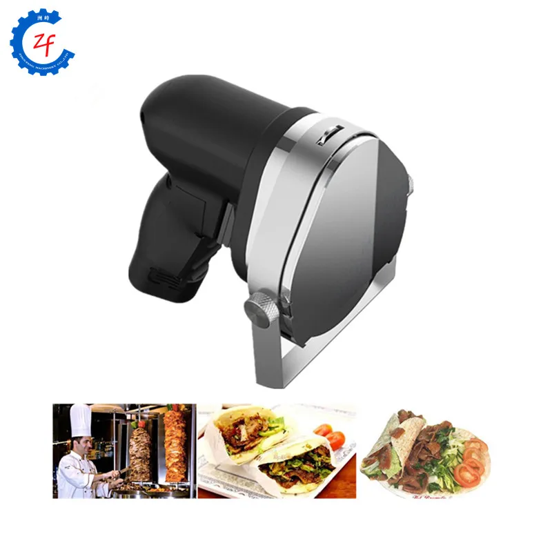 New electric meat cutter automatic rotary barbecue cirular knife scraping meat cutting machine