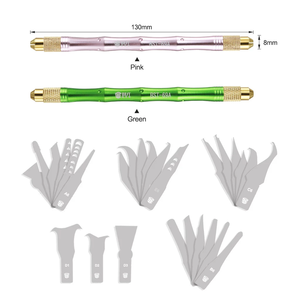 27 in 1 BGA Maintenance Knife Set For iPhone CPU NAND CHIP IC Remove Glue Disassemble Rework Thin Blade Knives DIY Repair Tools |