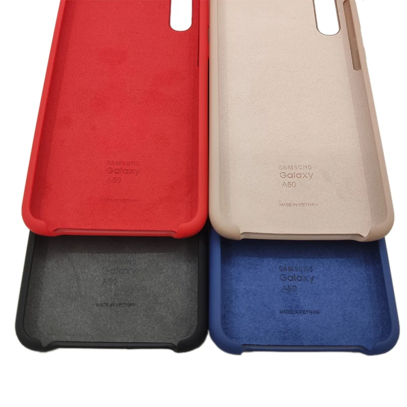 Samsung A50 SM-A505F A505F A505 Soft-Touch Silicone Case For Galaxy A 50 Phone Back Cover With Logo 6.4Inch |