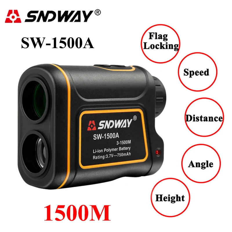 Sndway 600 1500 м телескоп лазерный дальномер цифровой монокулярный для гольфа Охота