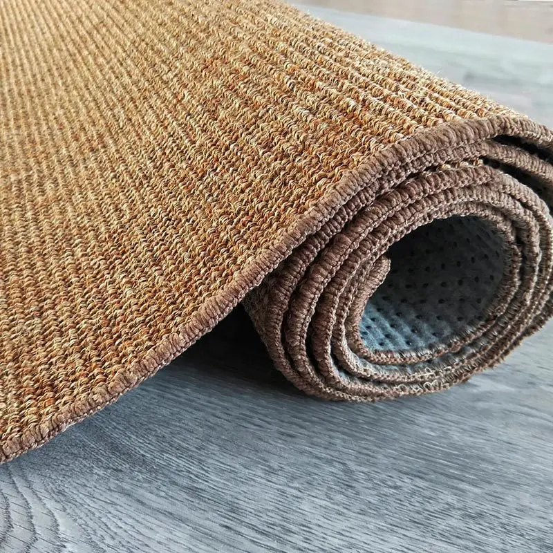50x80cm nordic simple sisal doormat rug straw tatami mat hallway rug pad multi usage decorative living room mat free global shipping