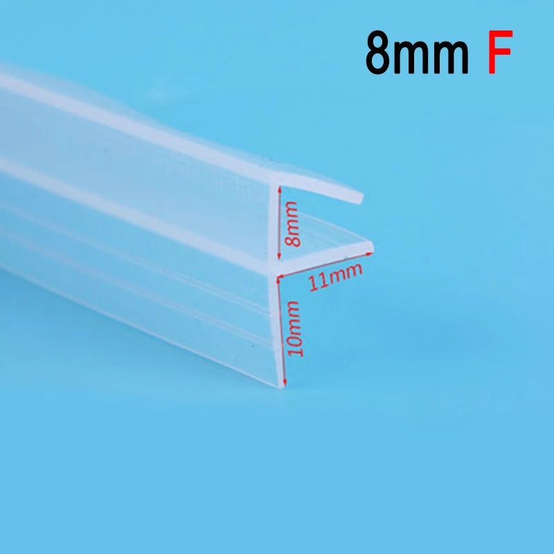 Economical F/U/H Shape Glass Door Tape Sealing Silicone Rubber Window Gasket Strip Bath Screen ds99 | Дом и сад