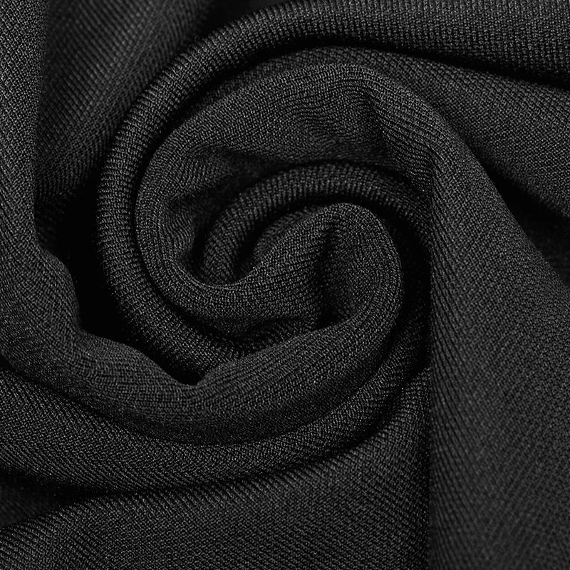 Женское платье с коротким рукавом в стиле панк черное трапециевидной формы