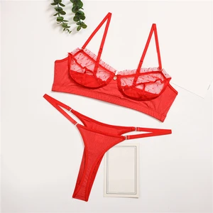 Summer Women Sexy Underwear See Through Female Bra Ladies Lace Lingerie High Quality Hollow Stretch Three-point Underwear 2021 Summer Women Sexy Underwear See Through Female Bra Ladies Lace Lingerie High Quality Hollow Stretch Three-point Underwear 2021