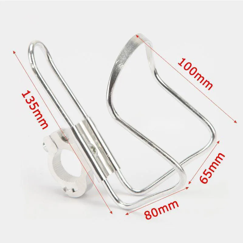 

GZRIVERRUN Aluminum Alloy Motorcycle Bottle Holder Chrome Bike Motorbike Accessories Handlebar Mount Drink Cup Holder