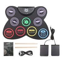 portable foldable kit silicone electronic drum sets portable drums for beginners practicing
