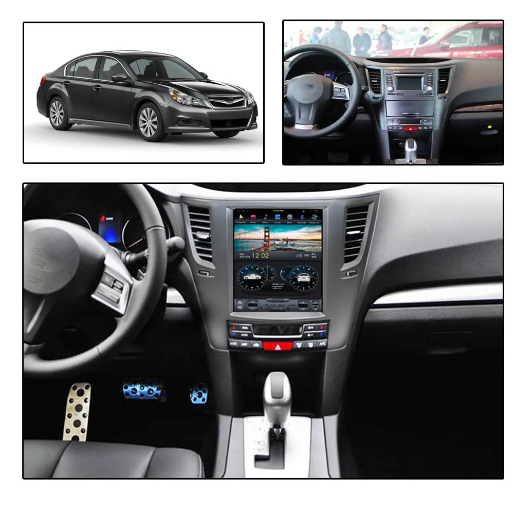 Автомагнитола в стиле Тесла Android 9 PX6 для Subaru Outback 2009-2014 GPS-навигация мультимедиа