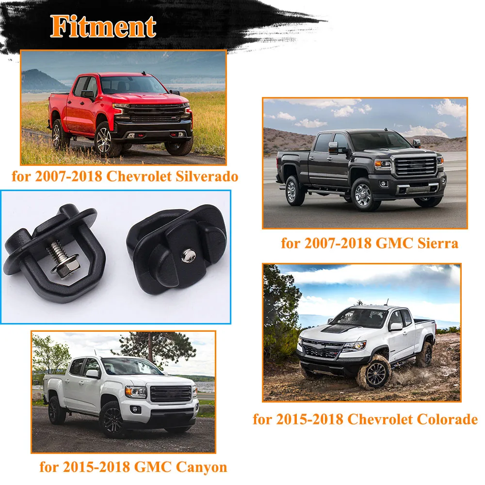 Кровать боковая стенка якоря автомобиля галстук вниз части для каньона Colorado 2015