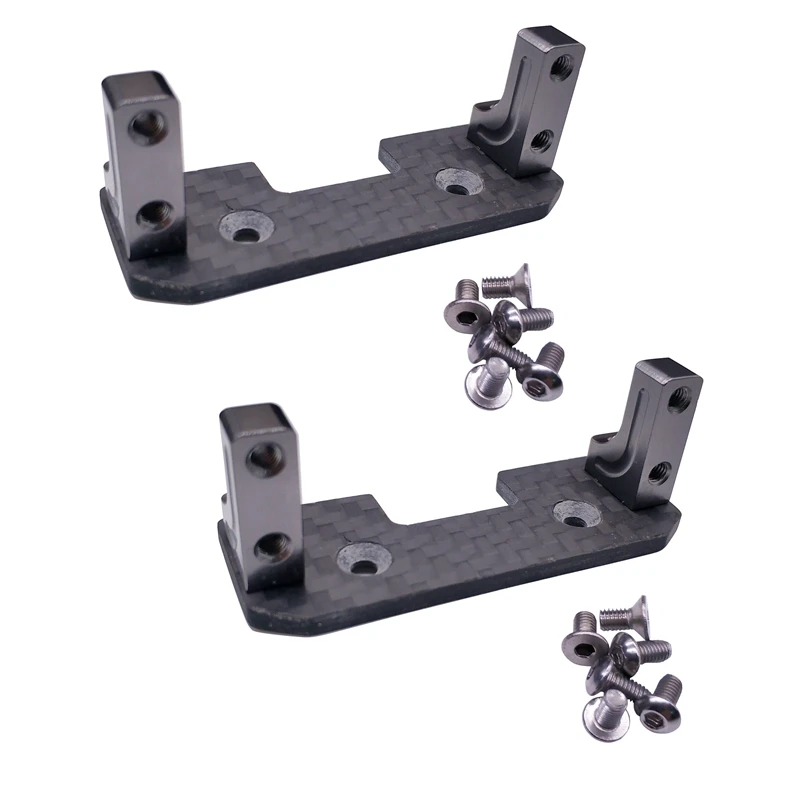 

2X Aluminum Servo Mount + Carbon Holder for 1:10 AXIAL SCX10 Rc Car Axle
