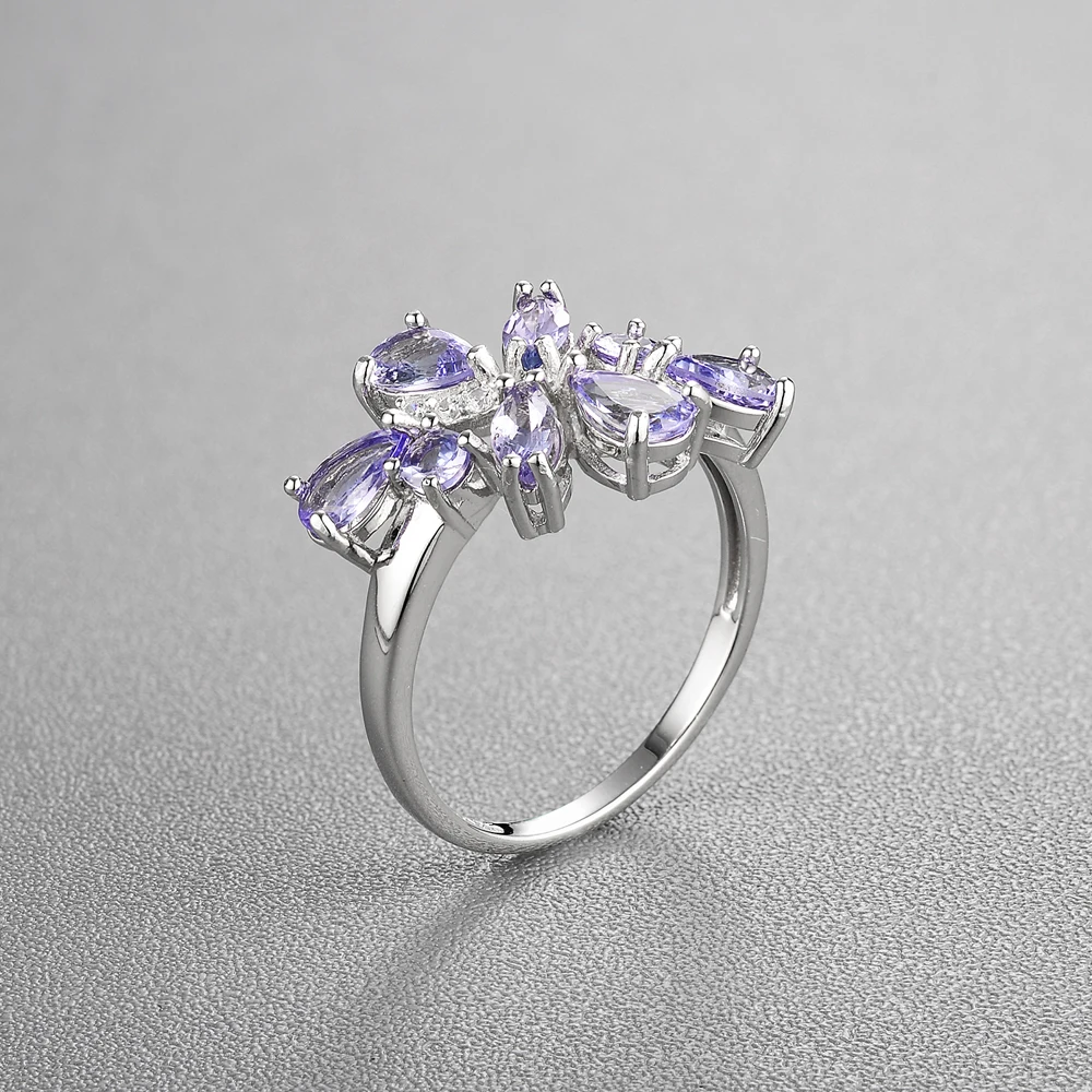 Женский ювелирный комплект из кольца и серёг серебра 925 пробы|Ювелирные наборы| |