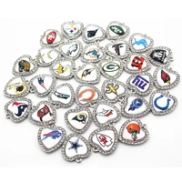 32pcslot sports team football baseball hockey crystal dangle charms for men women bracelet necklace pendant diy jewelry