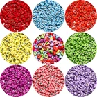 7*4 мм Смешанные акриловые бусины на плоской подошве алфавитные бусины с большим отверстием в форме сердца бусины для самостоятельного изготовления ювелирных изделий браслет ручной работы