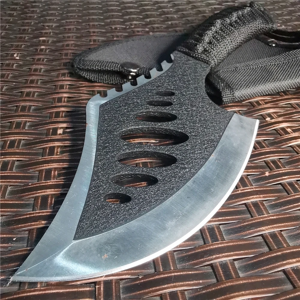 Топор топорик CS Sharp Tomahawk, походный ручной топор, обвалочный нож, нарезка костей для мяса, для выживания на открытом воздухе, кемпинга и повседневного использования - изображение