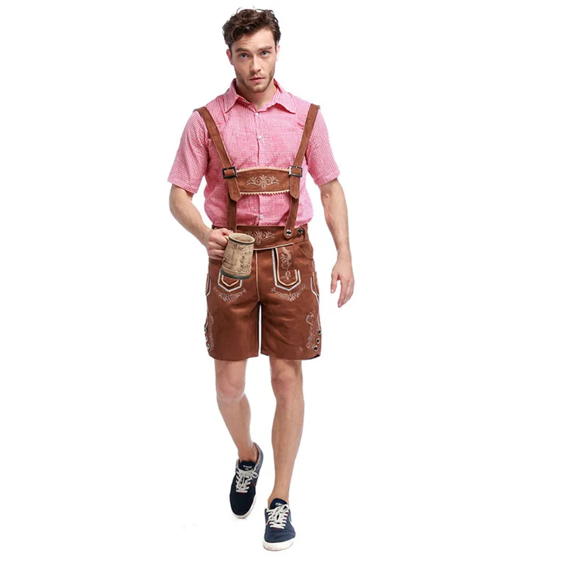 Высококачественный Костюм Октоберфест Lederhosen баварский Немецкий фестиваль