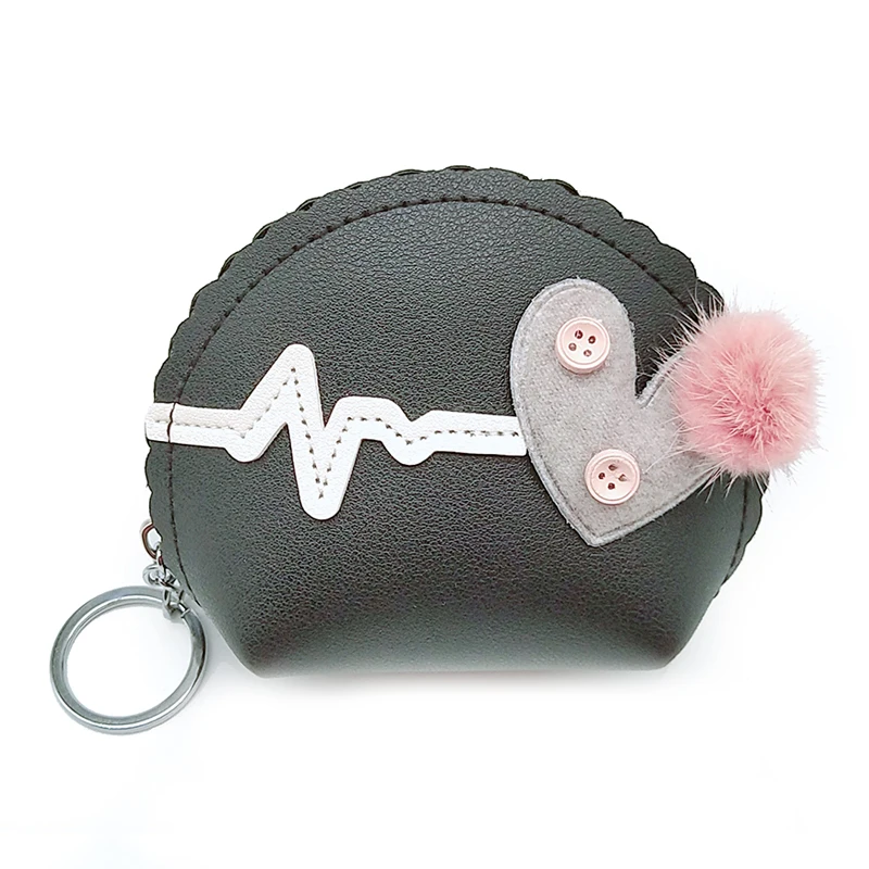 Женская помада ключ сумка любовь монета пурезе бант-кулон мини кошелек маленький