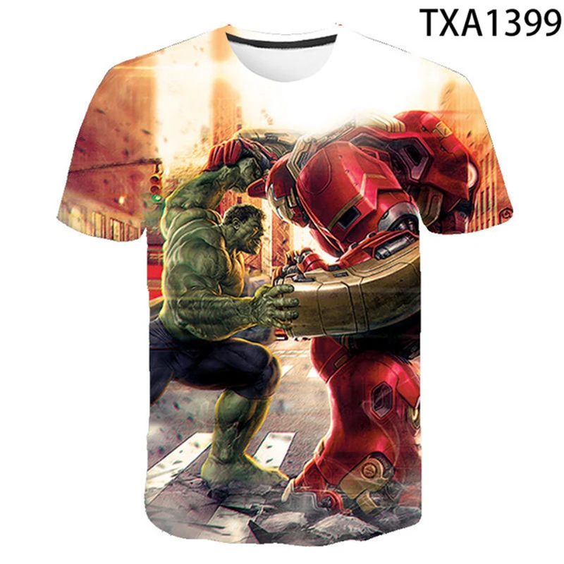 

Hulk 2021 New Summer 3D T Shirts Casual Streetwear Boy Girl Kids Fashion Men Women Children Printed T-shirt Cool Tops Tee