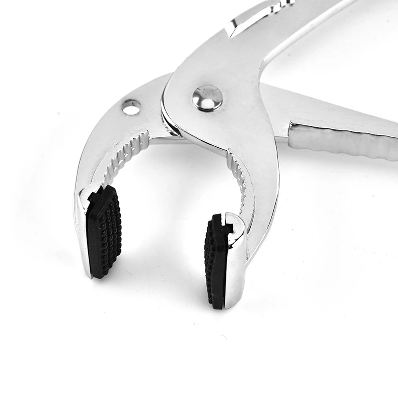 

AU -Stainless Steel Kitchen Tongs Pizza Pan Gripper Baking Pans Grip No Slip Anti Hot Pizza Pan Dish Pot Holder