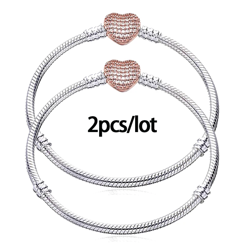2 шт./лот 3 мм Высококачественный Змеиный браслет цепочка подходит для
