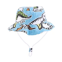new spring autumn cartoon dinosaur embroideried baby bucket hat fisherman hats kids summer toddler boys girls panama sun cap