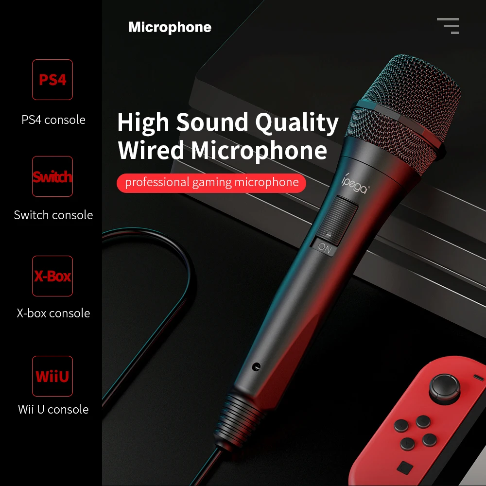 Usb 2 0 интерфейс IPEGA PG 9209 проводной игровой микрофон высокого качества звука для