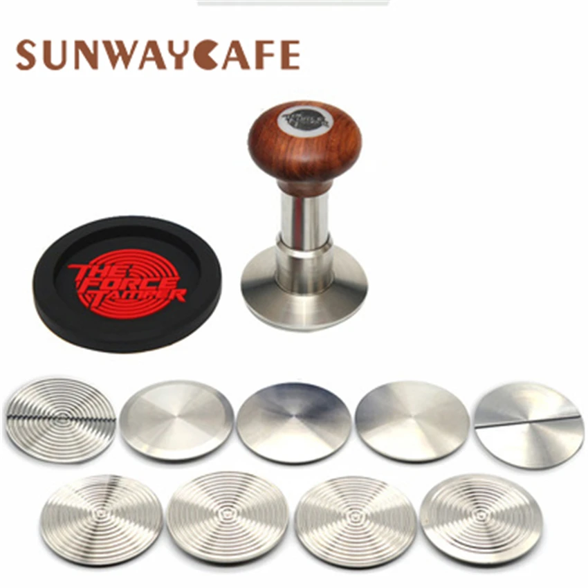Форс тампер 58 мм кофе из нержавеющей стали Пресс плоское основание фиксированная