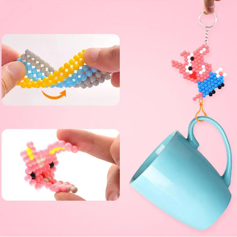 

Educational Water Spray Beads DIY Magic Water Spray Beads Hand Making Kids 3D Puzzle Set Funny Ball Games 3D Handmade Magic Toys