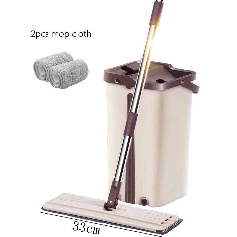 2 mop cloth 002 Плоская швабра, ручная стирка, ручка из нержавеющей стали, Швабра для отжима дома, офиса, инструмент для уборки, микрофибра, коврик для чистки кухонного пола - Цвет: 2 mop cloth 002
