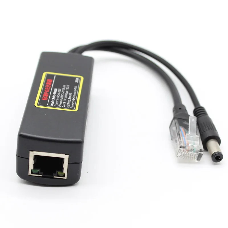 X2pcs разделитель POE IEEE 802.3AT Стандартный 12V/1A-2A DC Выход DC48-52V Вход для CCTV ip-камера