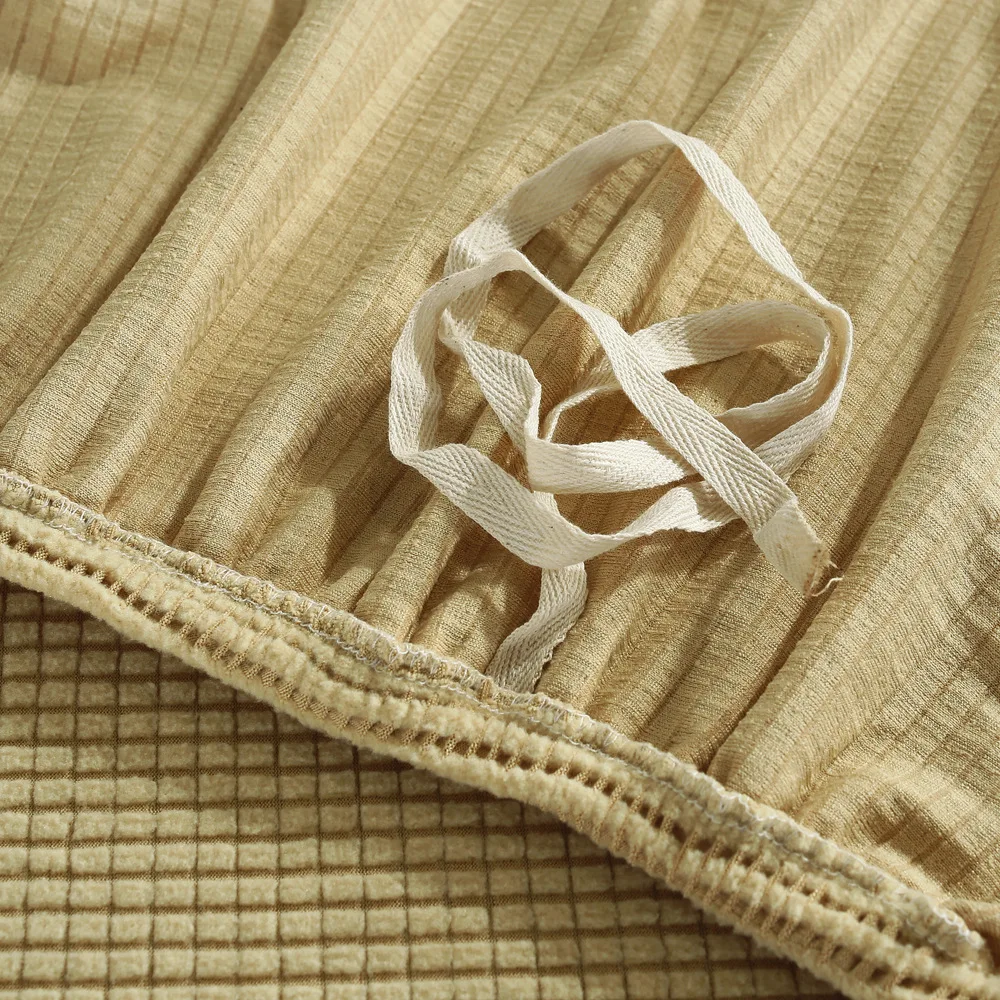 Однотонный чехол для дивана Claroom из кукурузного флиса эластичный в гостиной