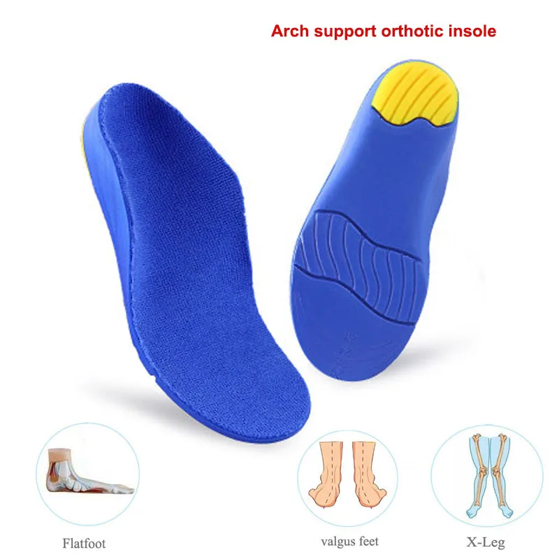 Ortoluckland Orthotic Insoles For Children's Flatfeet Shoes Toddler Orthopedic Arch Support Soles Boy Girls Varus Valgus Foot