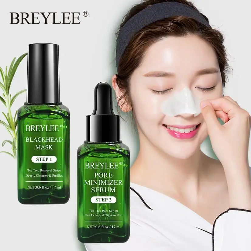 

BREYLEE, маска для угрей, жидкость + набор эссенций для угрей, сужение пор