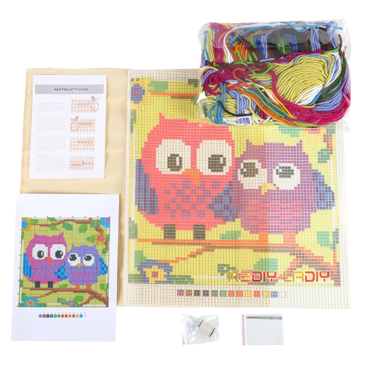 LADIY вышивка крестиком наволочка Корова Коза подушки для диванов Декоративная