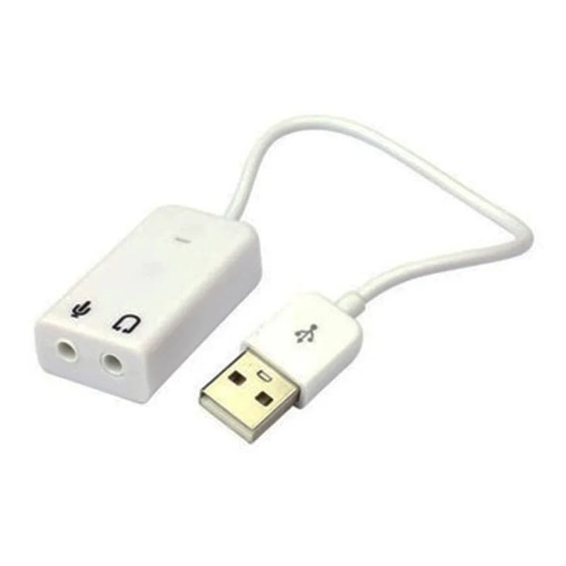 

New Sienoc USB 2.0 Virtual 7.1 Channel Xear 3D External USB Sound Card Audio Adapter for Windows XP Win 7 8 Linux Vista Mac OS