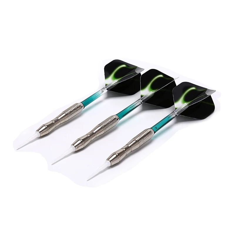 

3pcs 18g Soft Nickel Plating Darts Eectronic Soft TipDarts Green Professional