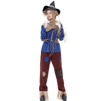 women the wonder scarecrow dress the 2020 drama stage costume witch cospaly suit with hat belt
