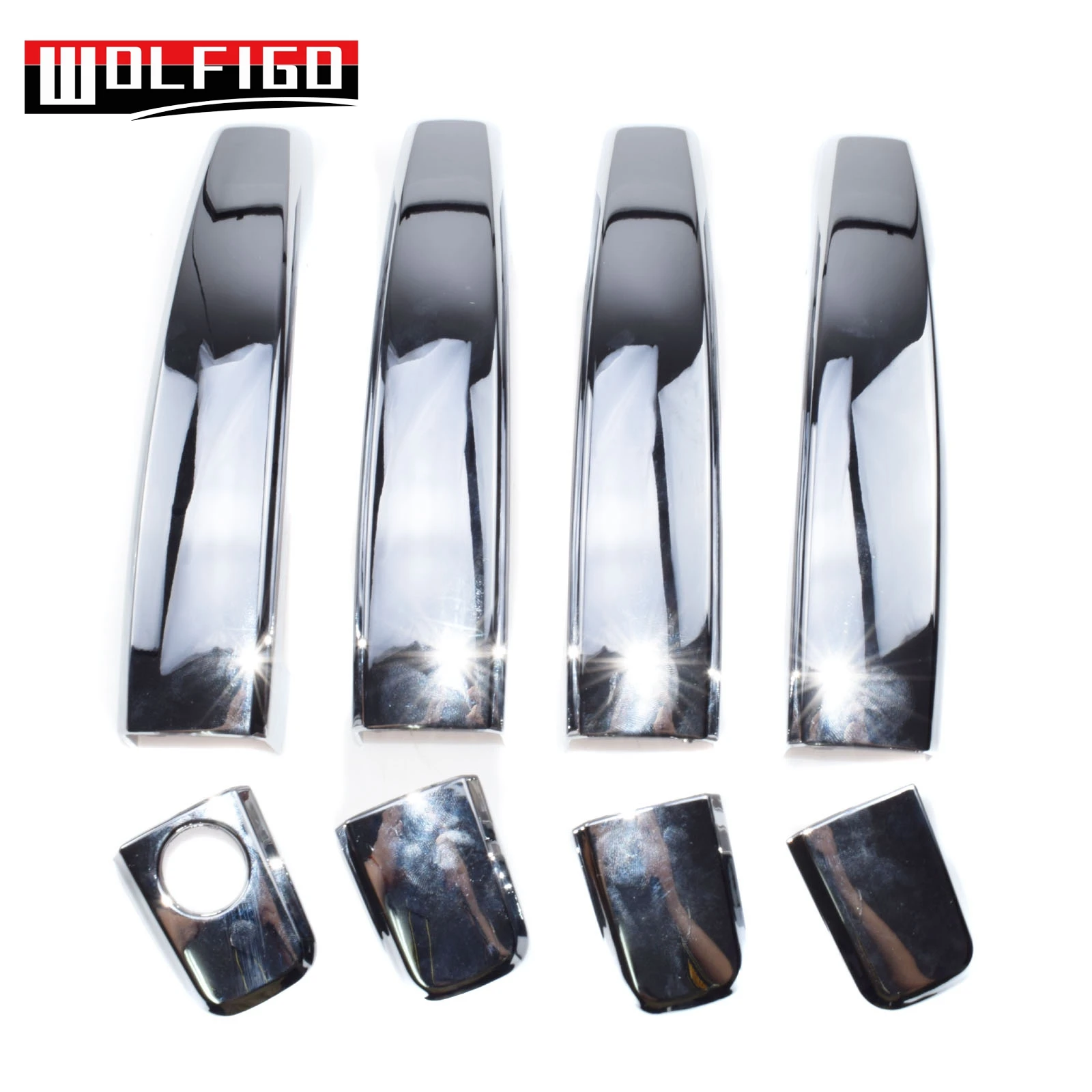 WOLFIGO 8 шт. хромированная накладка на дверные ручки для Chevrolet Cruze 11 14 Sonic 07 10 Aveo Fit 2009