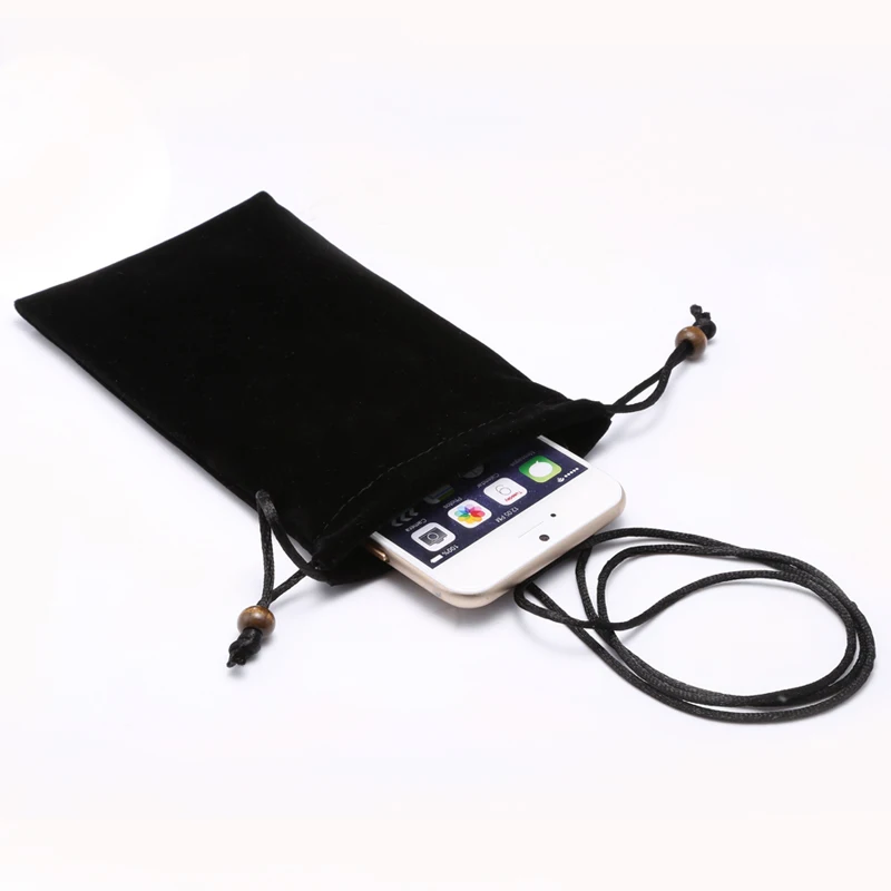 Подвесной шейный чехол из микрофибры для сотового телефона мягкий хранения