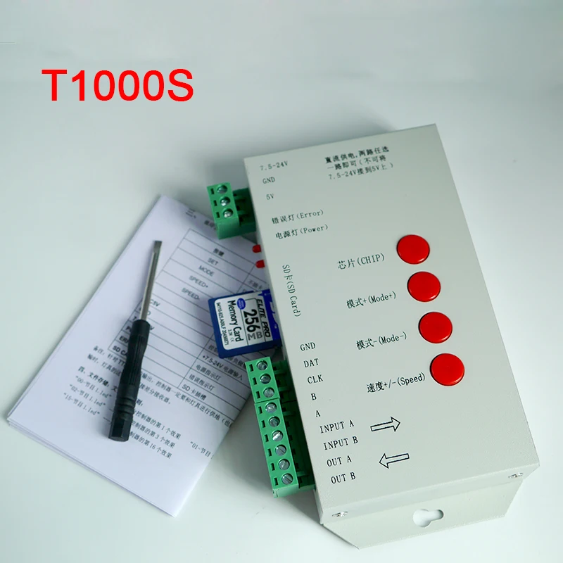 Новый светодиодный пиксельный контроллер постоянного тока 5 ~ 24 В для LPD6803 WS2811 WS2801