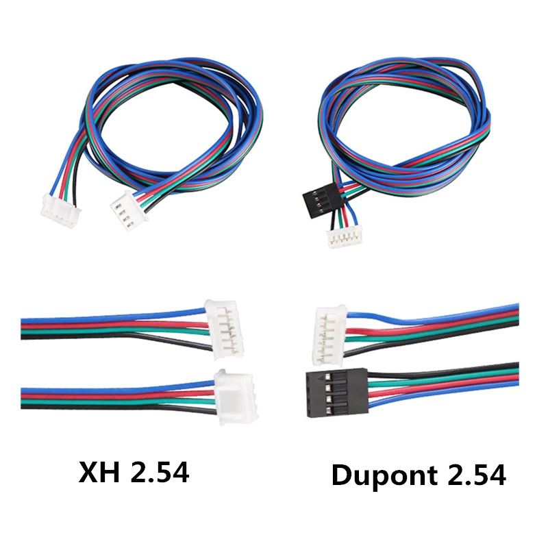 4 шт. коннектор для кабеля двигателя 3D-принтера 100 см HX2.54/Dupont 2 54 4-контактный на