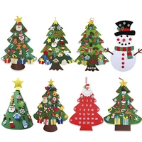 baby montessori toys diy felt christmas tree toddlers busy board xmas tree gifts for boys girls door wall ornament decorations