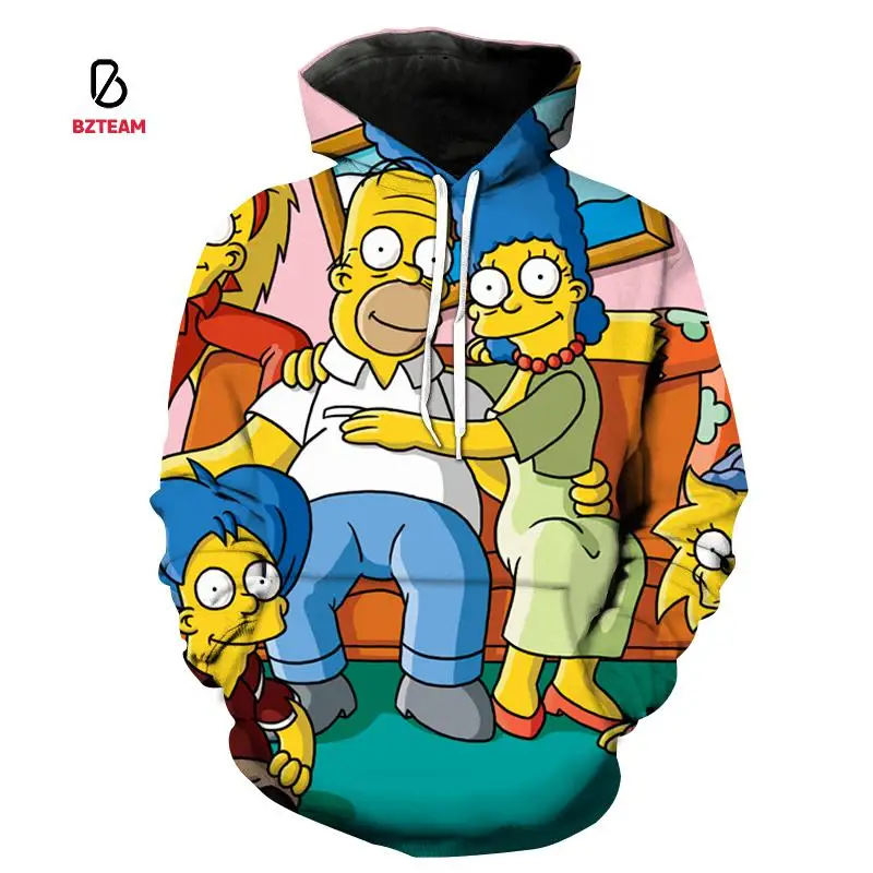 

BZTEAM 3d Printing Exquisite Comics Autumn And Winter New Unisex Hoodie Streetwear Pullover Casual Oversized Clothing Sweatshirt