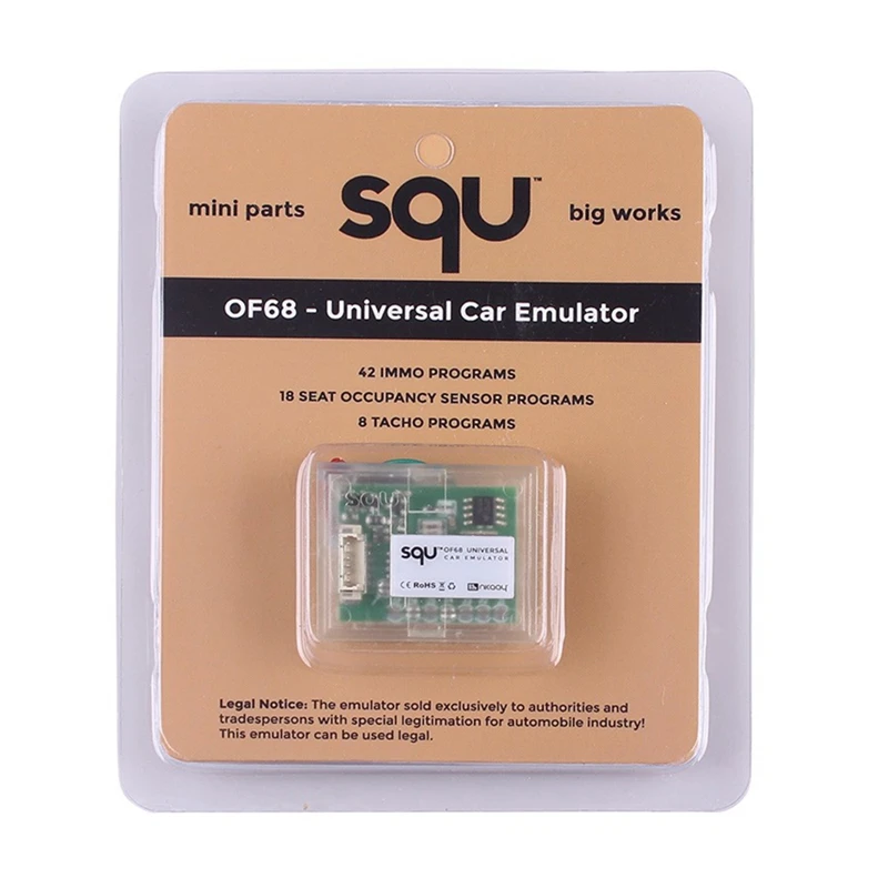 10 шт. оптовая цена OBDII MINI Parts SQU OF68 автомобильный Эмулятор IMMO датчик программы Big Works