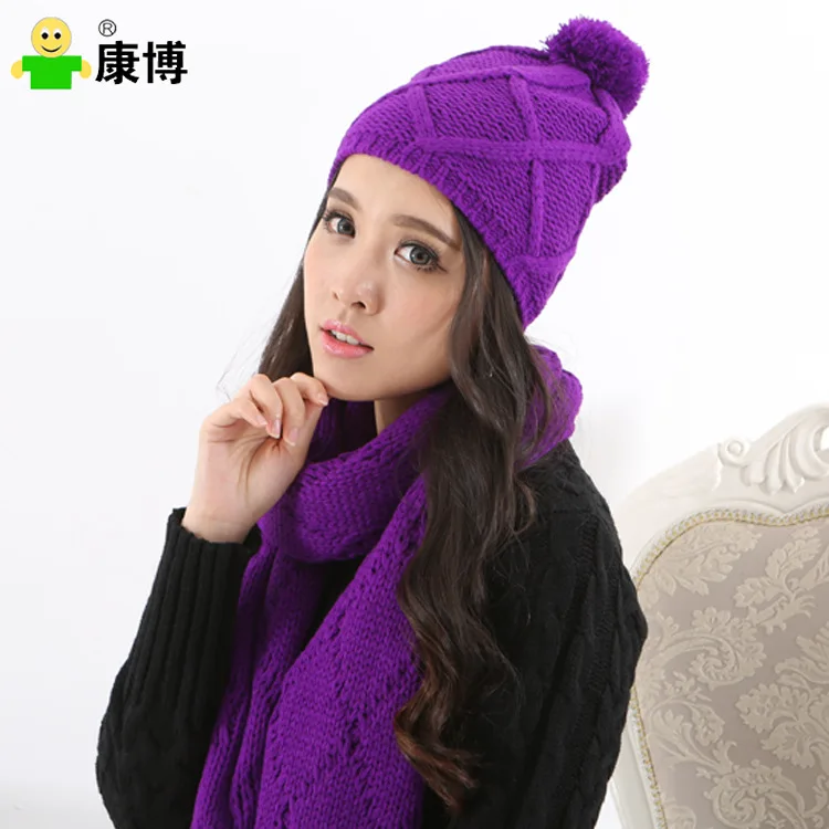 Зимние шапки для женщин зимняя шапка женская новинка 2019 модный вязаный шарф