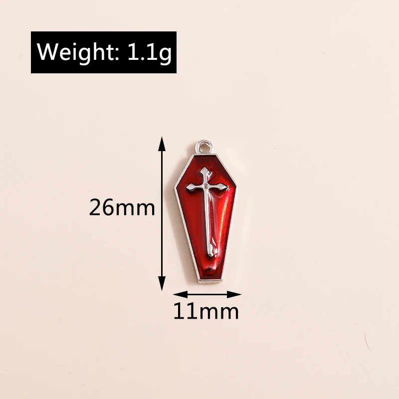 10 шт. эмалевые подвески в виде креста вампира 26 х11 мм | Украшения и аксессуары