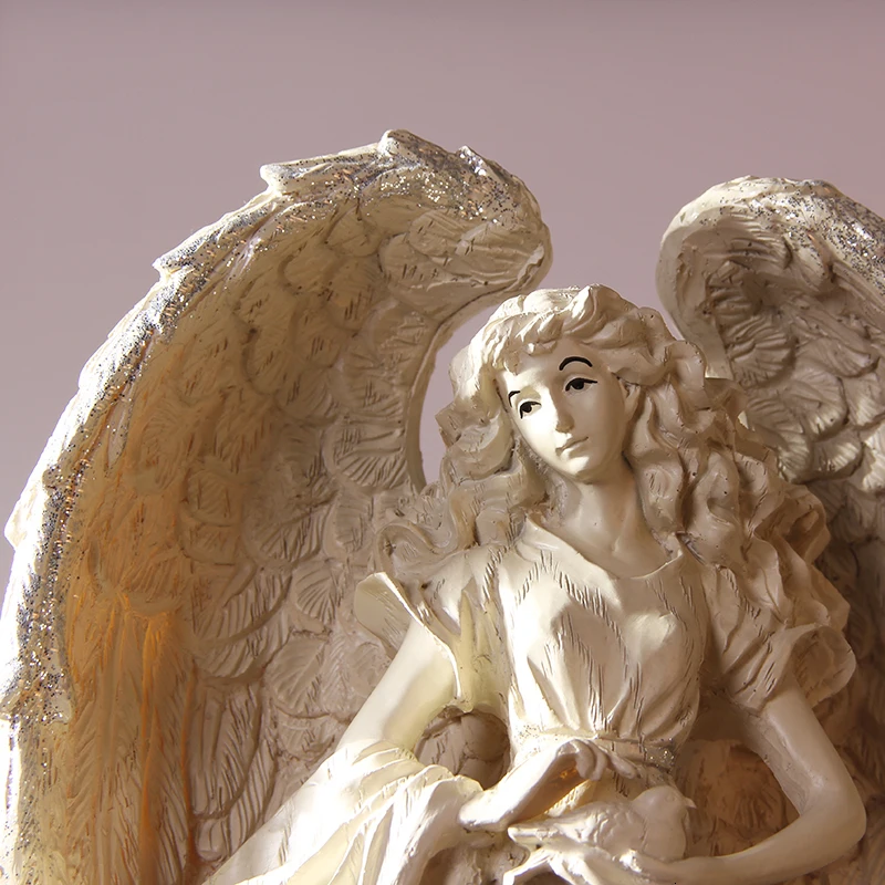 Ретро богиня победы ангел статуэтки талисман Искусство Скульптура Смола