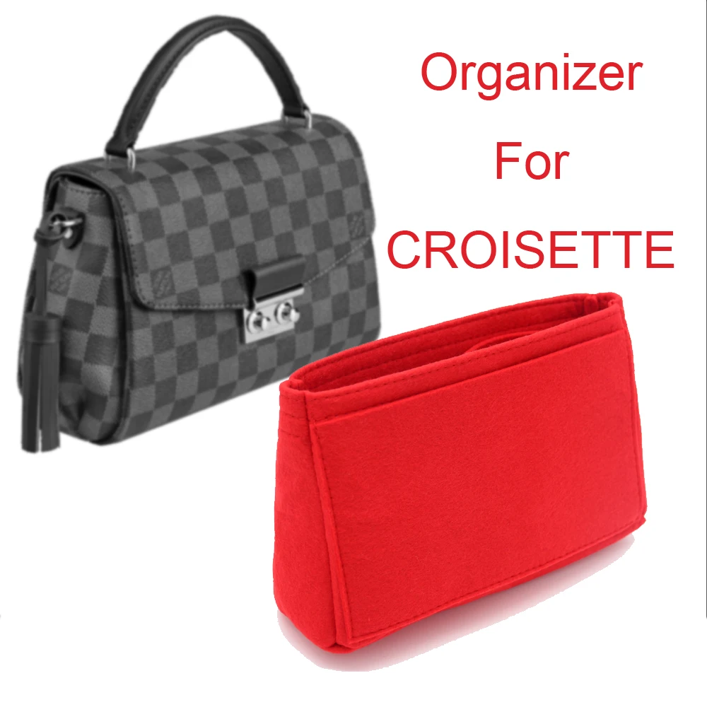 

For CROISETTE bag Organizer insert Inner Purse Portable Cosmetic handbag make up organizer box na kosmetyki storage dropshipping