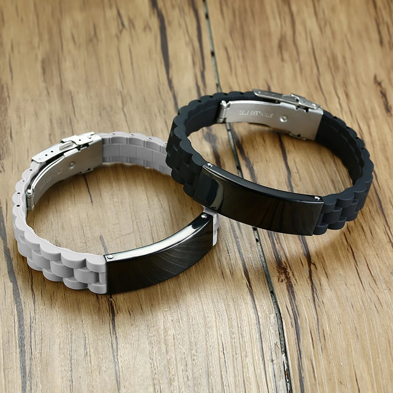 Элегантный браслет на заказ резиновые бренды силиконовый персонализированные