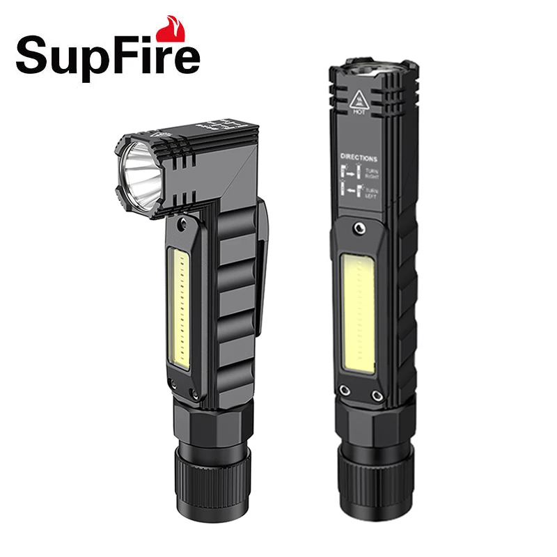 

Светодиодная вспышка, светильник на голову Supfire G19, точ, вращение на 90 градусов, фонарь на магните, светильник ная вспышка светильник