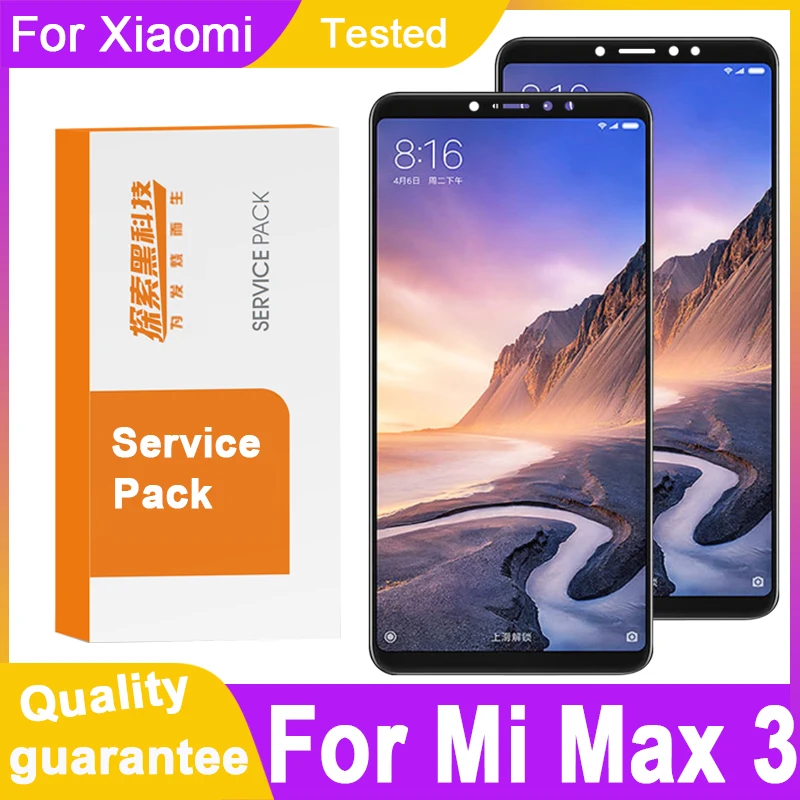 100% протестированный 6 9 ''сменный дисплей с рамкой для Xiaomi Mi Max 3 ЖК сенсорным